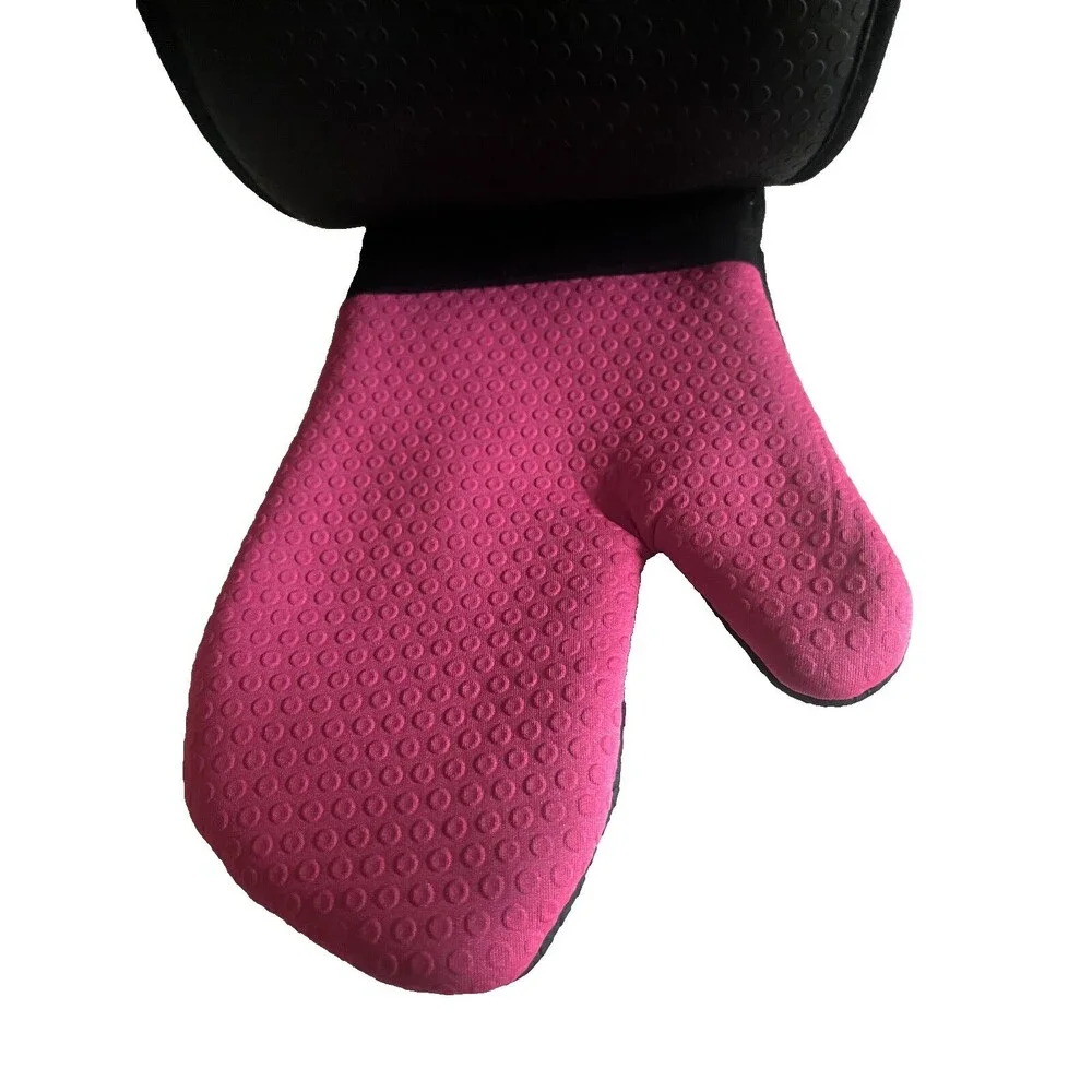 Sultans Linens Pink Fuchsia Neoprene Oven Mitt Potholder Spring Summer Set of 2